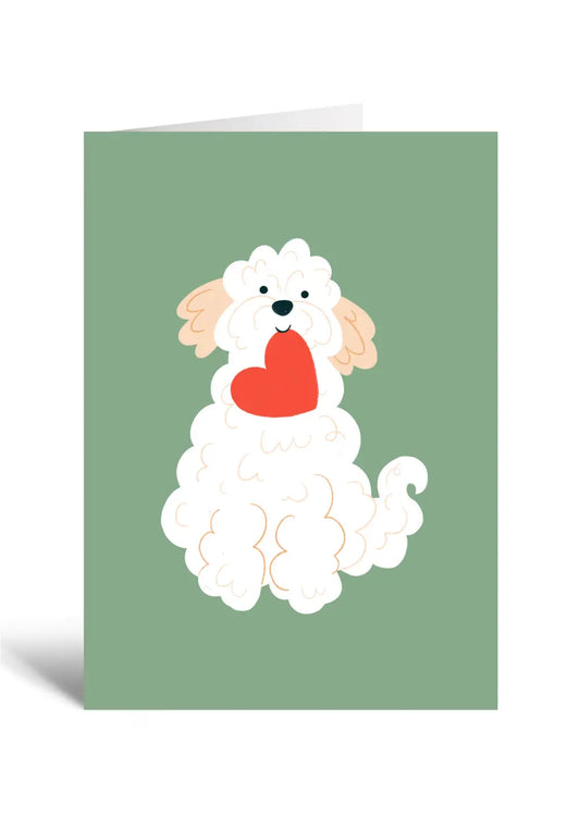 Heart Dog Card