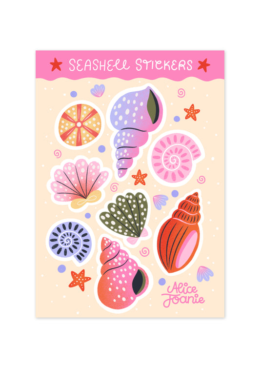 Seashell Sticker Sheet